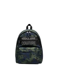 VERSACE JEANS COUTURE Logo Camouflage Print Backpack