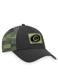 FANATICS Branded Blackcamo Carolina Hurricanes Military Appreciation Adjustable Hat At Nordstrom