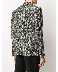 Fendi Motif Print Camouflage Blazer