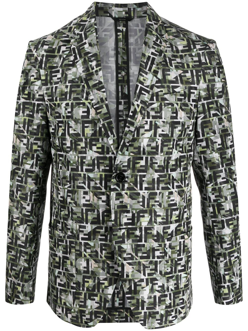 Fendi Motif Print Camouflage Blazer, $1,183 | farfetch.com | Lookastic