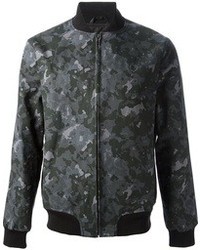 Fred Perry Camouflage Print Bomber Jacket