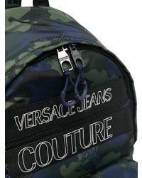 VERSACE JEANS COUTURE Camouflage Print Branded Backpack