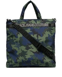 VERSACE JEANS COUTURE Campuflage Print Tote Bag