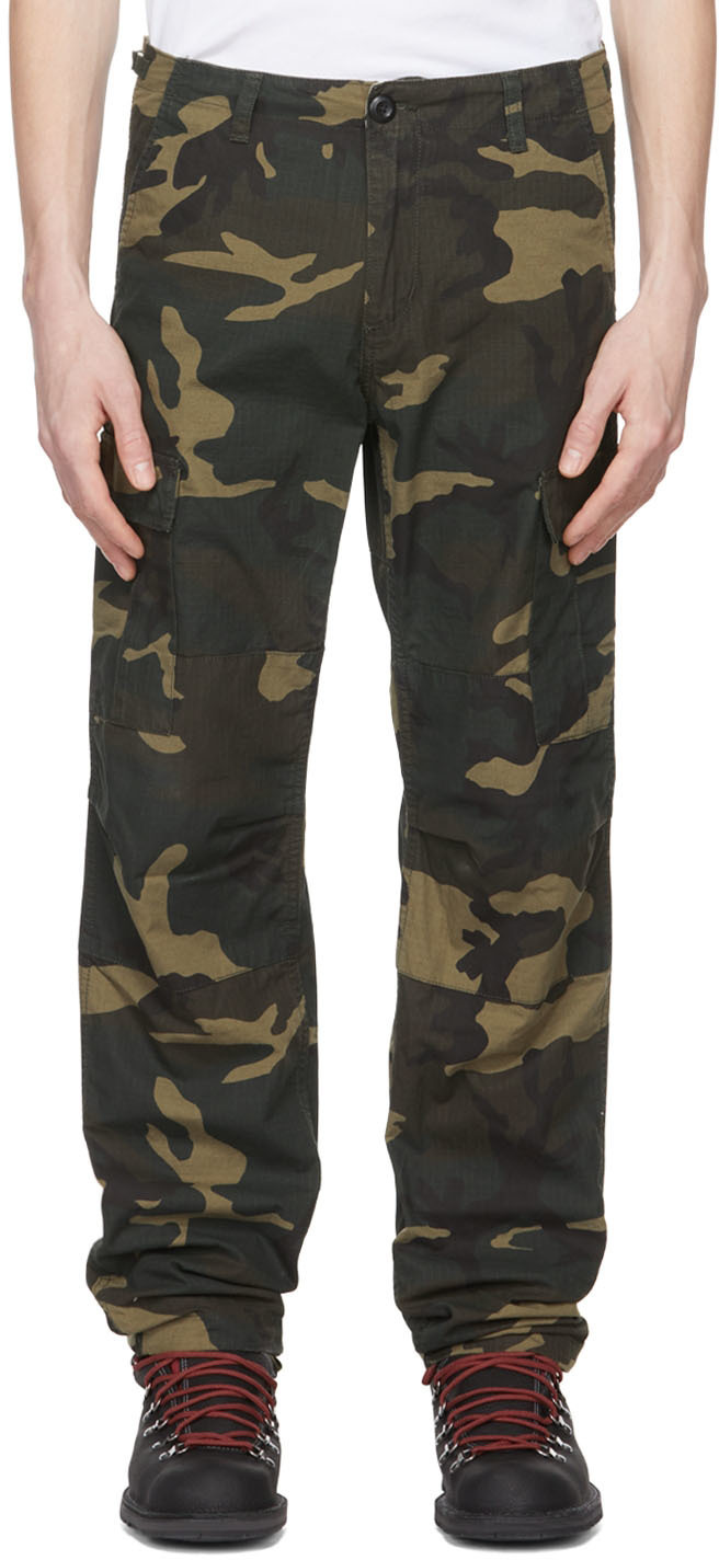 CARHARTT WORK IN PROGRESS Camo Cotton Cargo Pants, $135 | SSENSE ...