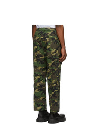 Juun.J Khaki Camouflage Cargo Pants