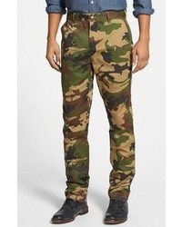 Obey Good Times Slim Fit Twill Chinos Field Camo 31