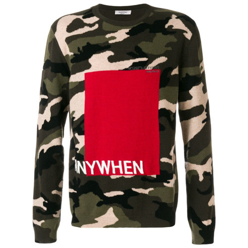 red camo jumper