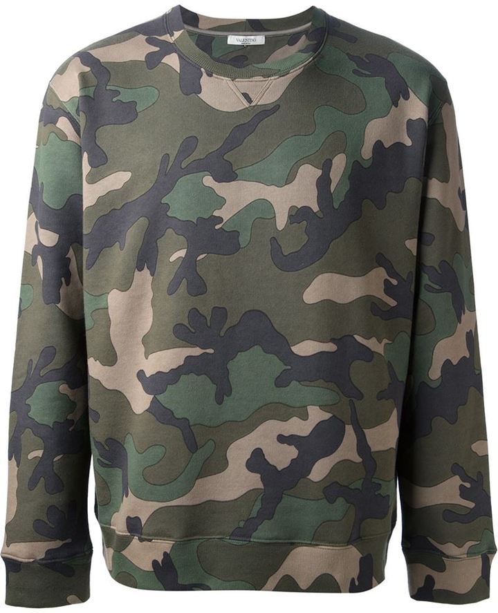 Valentino Camouflage Sweatshirt, $724 