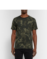 rag & bone Camouflage Print Cotton Jersey T Shirt