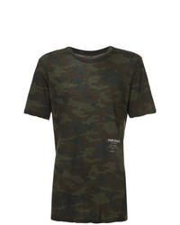 Unravel Project Crew Neck Camouflage T Shirt