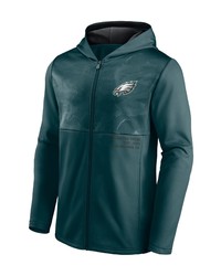 FANATICS Branded Green Philadelphia Eagles Defender Full Zip Hoodie Jacket
