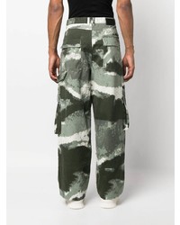 YOUNG POETS Camouflage Print Cargo Jeans