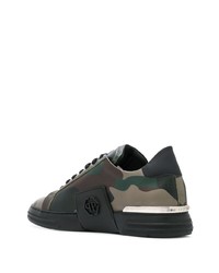 Philipp Plein Camouflage Low Top Sneakers