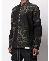 Mostly Heard Rarely Seen Cut Me Up Camouflage Print Shirt