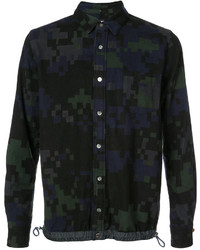 Dark Green Camouflage Long Sleeve T-Shirt