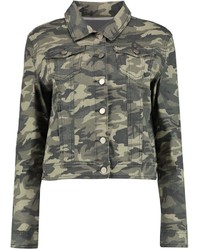 Boohoo Ally Camouflage Denim Jacket