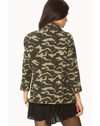 Forever 21 Forever Cool Camo Utility Jacket