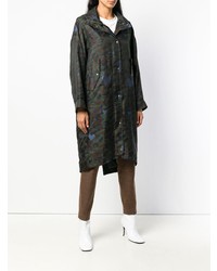 Odeeh Camouflage Print Parka Coat