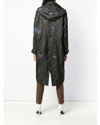 Odeeh Camouflage Print Parka Coat