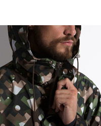 Home Printed Parka In Multiarmy