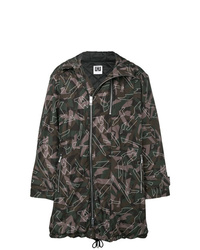 Les Hommes Urban Hooded Camouflage Coat