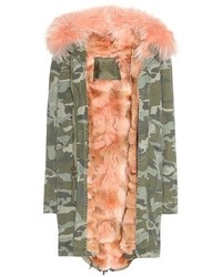 Mr Mrs Italy Cotton Parka With Fur Lining