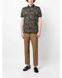 Paul Smith Camouflage Pattern Cotton Polo Shirt