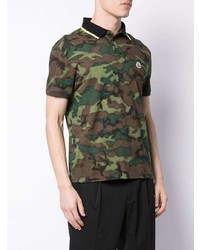 Moncler Camouflage Polo Shirt