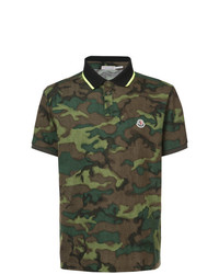 Moncler Camouflage Polo Shirt