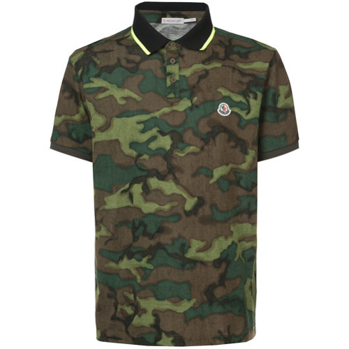 transmissie lijden Kerstmis Moncler Camouflage Polo Shirt, $190 | farfetch.com | Lookastic
