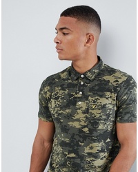 Lyle & Scott Polo Shirt In Abstract Camo