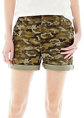 camo jean shorts