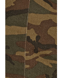 Nlst Camouflage Print Stretch Denim Shorts