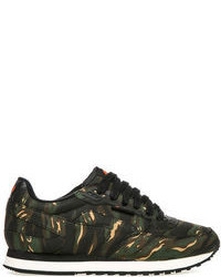 Dark Green Camouflage Sneakers