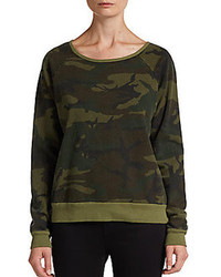 Dark Green Camouflage Sweater