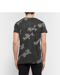 Tomas Maier Slim Fit Camouflage Print Cotton Jersey T Shirt
