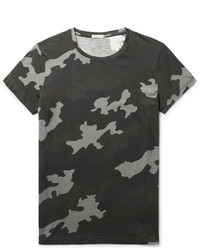 Tomas Maier Slim Fit Camouflage Print Cotton Jersey T Shirt
