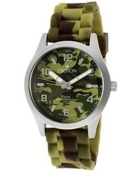 Croton Green Camouflage Dial And Silicone