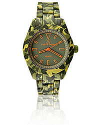 Toy Watch Toywatch Velvety Camouflage Green Watch
