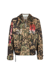 Off-White Camouflage Print Pullover Jacket