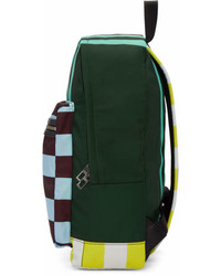 Kenzo Green Multi Stripe Backpack