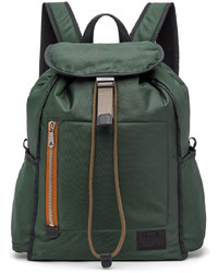 Paul Smith Green Twill Backpack