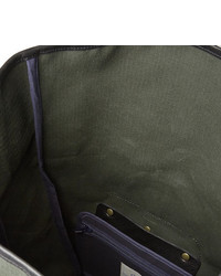 Bleu de Chauffe Jamy Leather Trimmed Regentex Ripstop Backpack