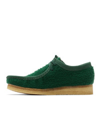 Aimé Leon Dore Green Clarks Original Edition Wool Wallabee Boots
