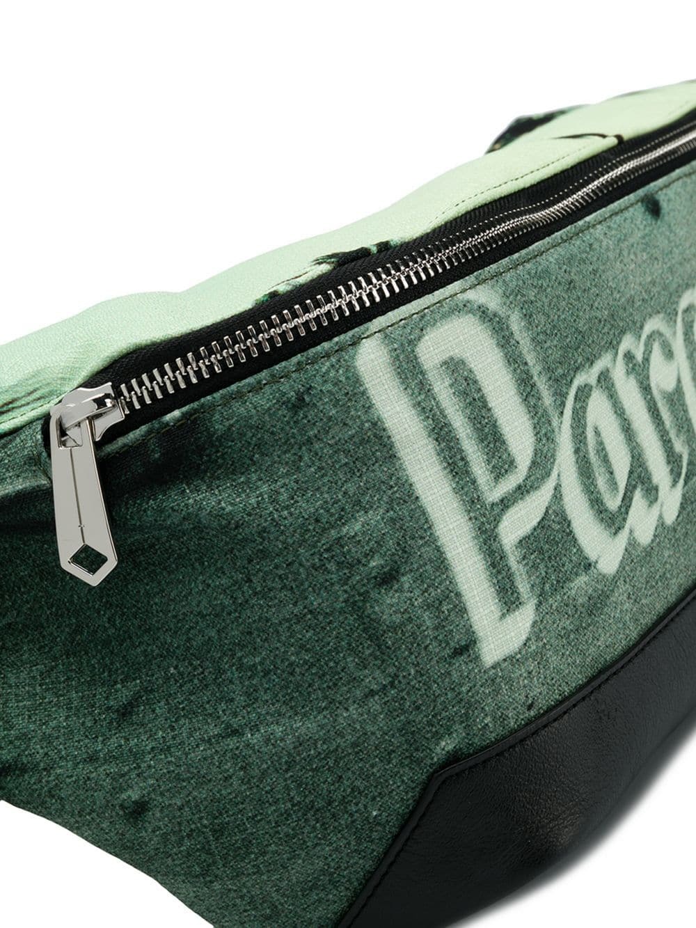 Liked New~PAUL SMITH Men's Paradise Green/Black Fabric Fanny