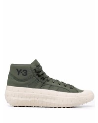 Y-3 Toe Cap Mid Top Sneakers
