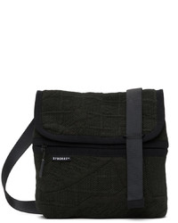 Byborre Green Knit Messenger Bag