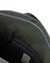 Bleu de Chauffe Remix Leather Trimmed Regentex Ripstop Messenger Bag