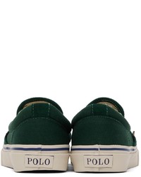 Polo Ralph Lauren Green Keaton Slip On Sneakers