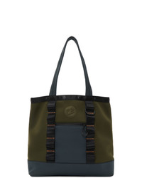 Ps By Paul Smith Khaki And Grey Neoprene Tote